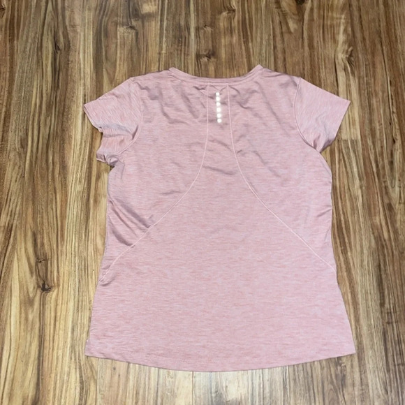 ASICS women’s shirt Large top Heather workout athletic running pink short sleeve - Picture 5 of 7